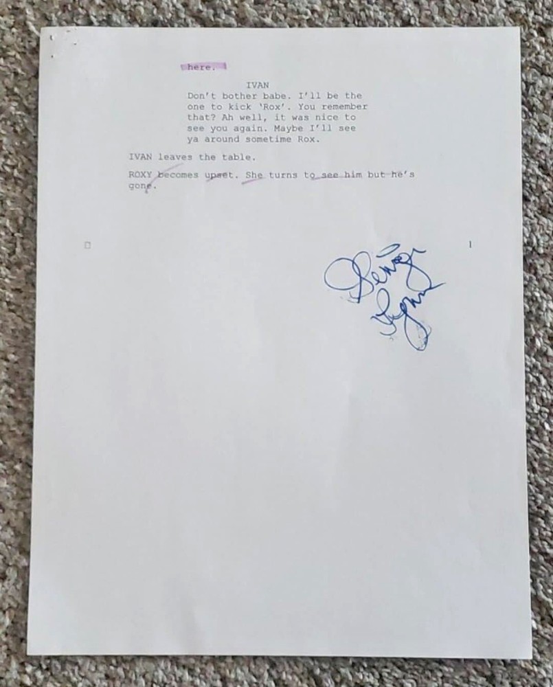 GINGER LYNN: Streets of Vengeance Script Side Signed 1/1