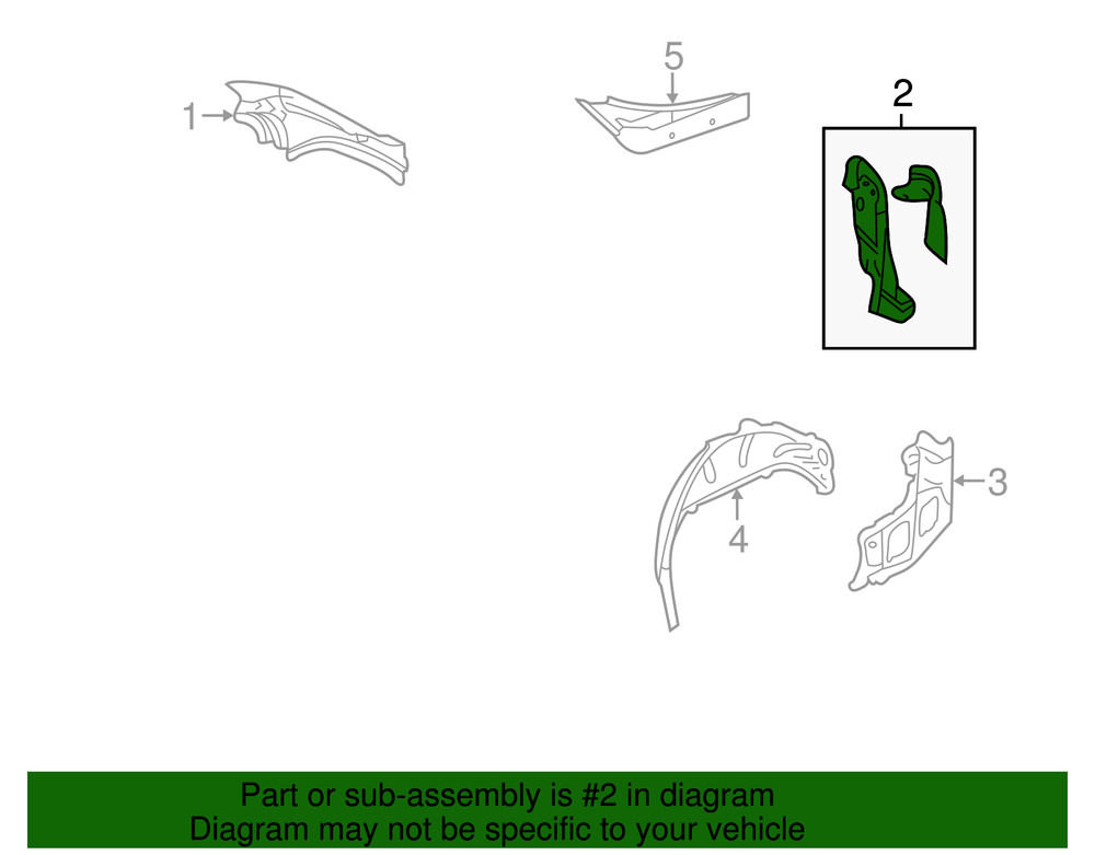 Genuine GM Tail Lamp Mounting Panel 92195889