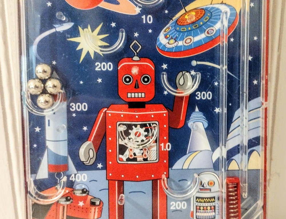 Schylling Robot Pinball Game Excellent Condition (BC)