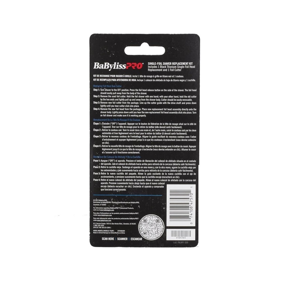 BaBylissPRO Replacement Foil & Cutter for FXLFS1 #FXLRF1