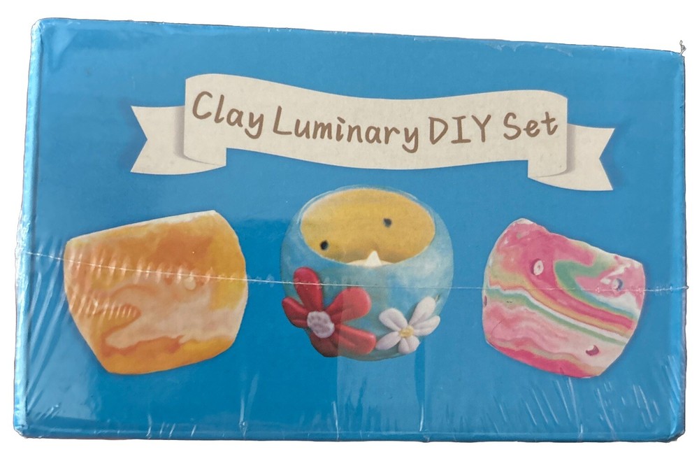 Clay Luminaries - Clay Lanterns Making Kit with Light-up Clay Lanterns