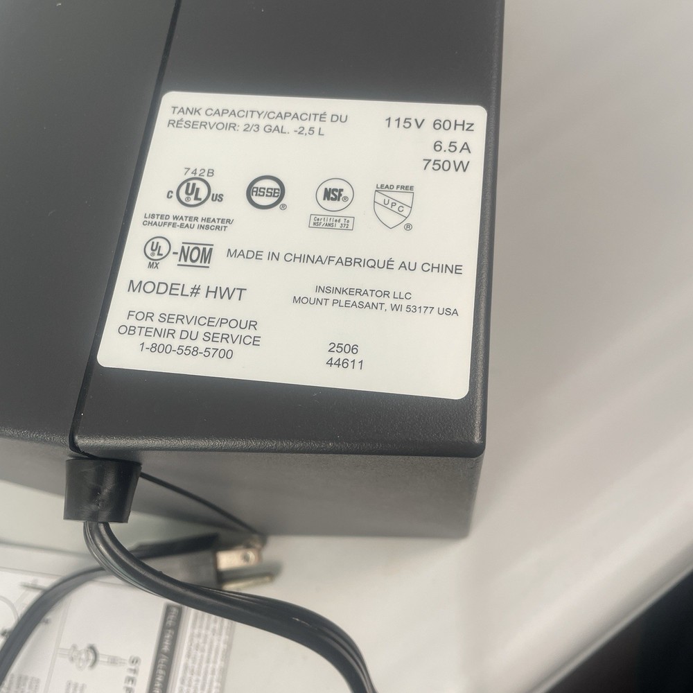 InSinkErator Hot250 Instant Hot Water Dispenser (Tank Only)