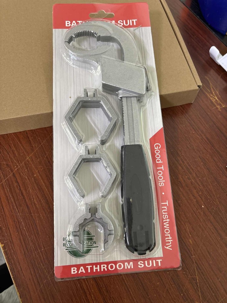 Large Opening Bathroom Wrench, Movable Universal Sink Installation Tool