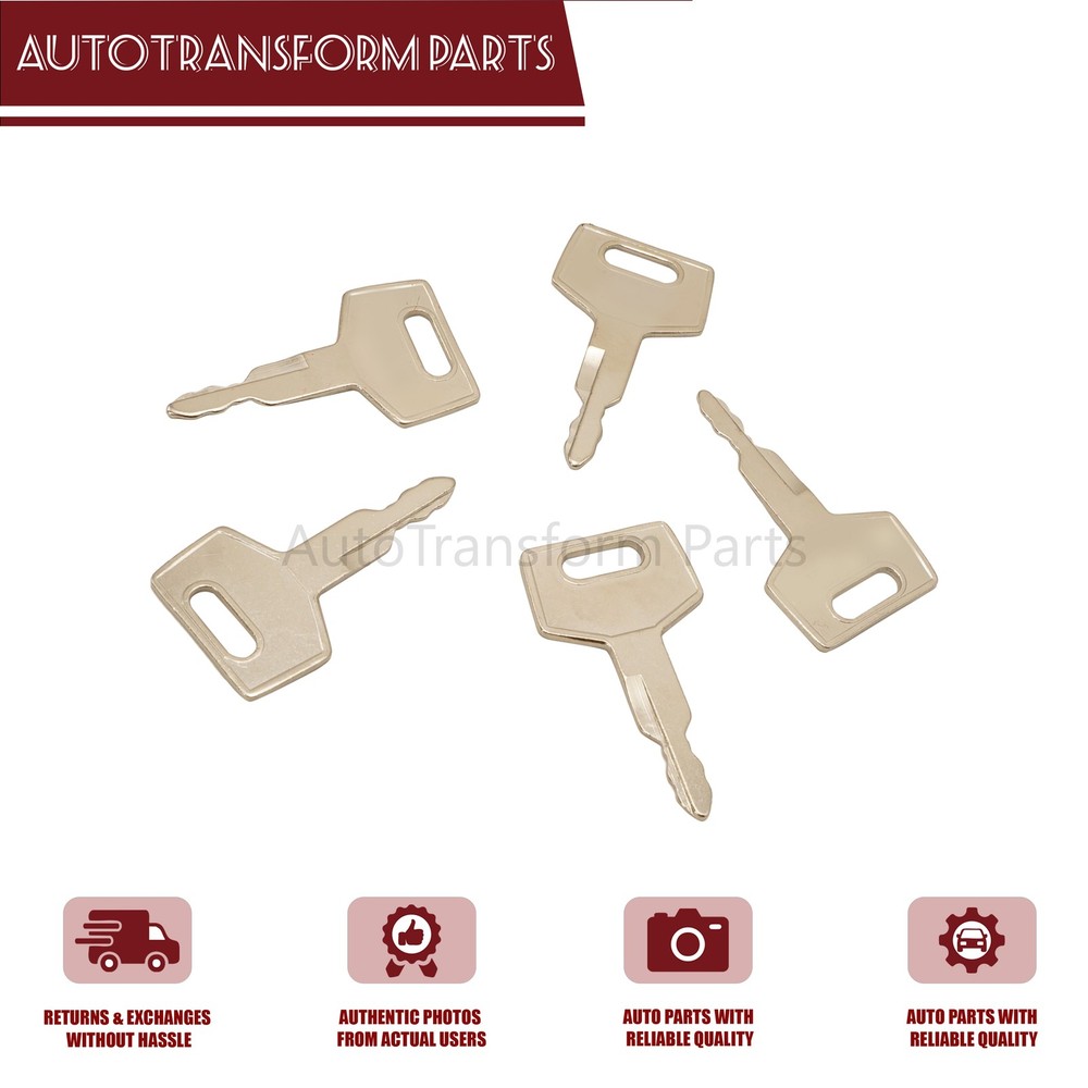 NEW 5PCS Fits Excavator & Track Loader H806 For Takeuchi Keys