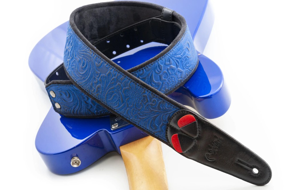 RightOn! Mojo Sandokan Blue Guitar Strap