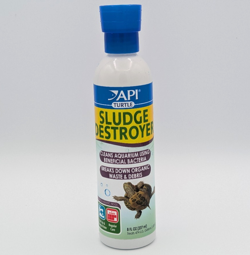 API Turtle Sludge Destroyer 8 fl oz Breaks Down Organic Waste & Debris Exp 2030