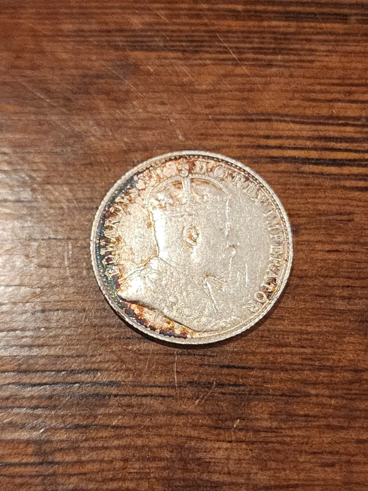1904 Canada 5 Cents Silver Coin