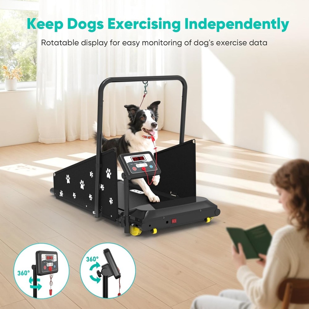 Dog Treadmill for Small & Medium Dogs- Quiet Indoor Pet Exercise Machine