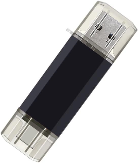 Portable 2-Pack 128GB USB C Flash Drive Black&Blue