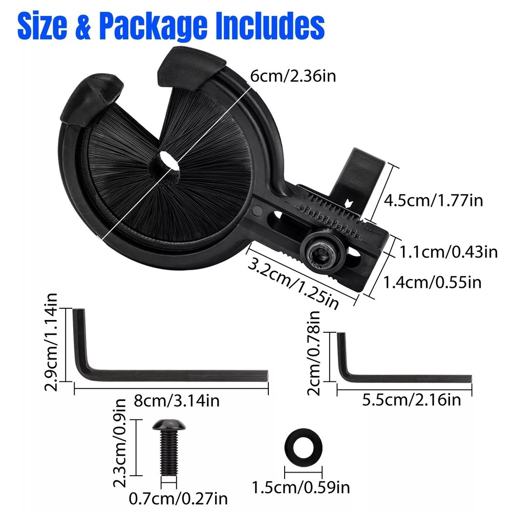 Archery Brush Arrow Rest Compound Recurve Bow Target Holder Adjustable