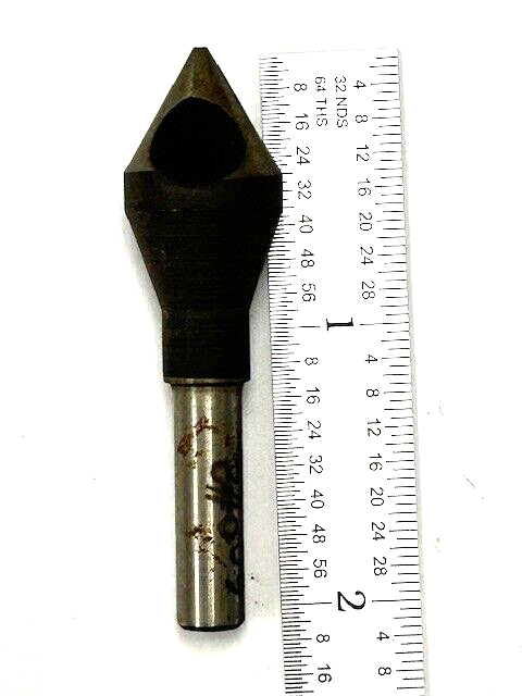 #2 HSS Zero Flute Countersink and Deburring Tool 60 DEGREE 3/16-17/32 Dia Range