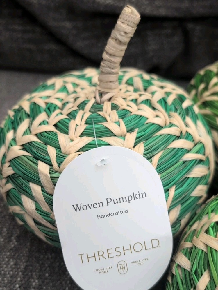 Medium Patterned Woven 3 Pumpkin Green - Threshold TARGET NWT