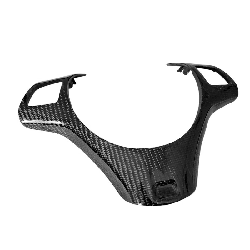 Real Carbon Fiber Steering Wheel Panel Replacement For BMW 3 Series E90 E92 E93