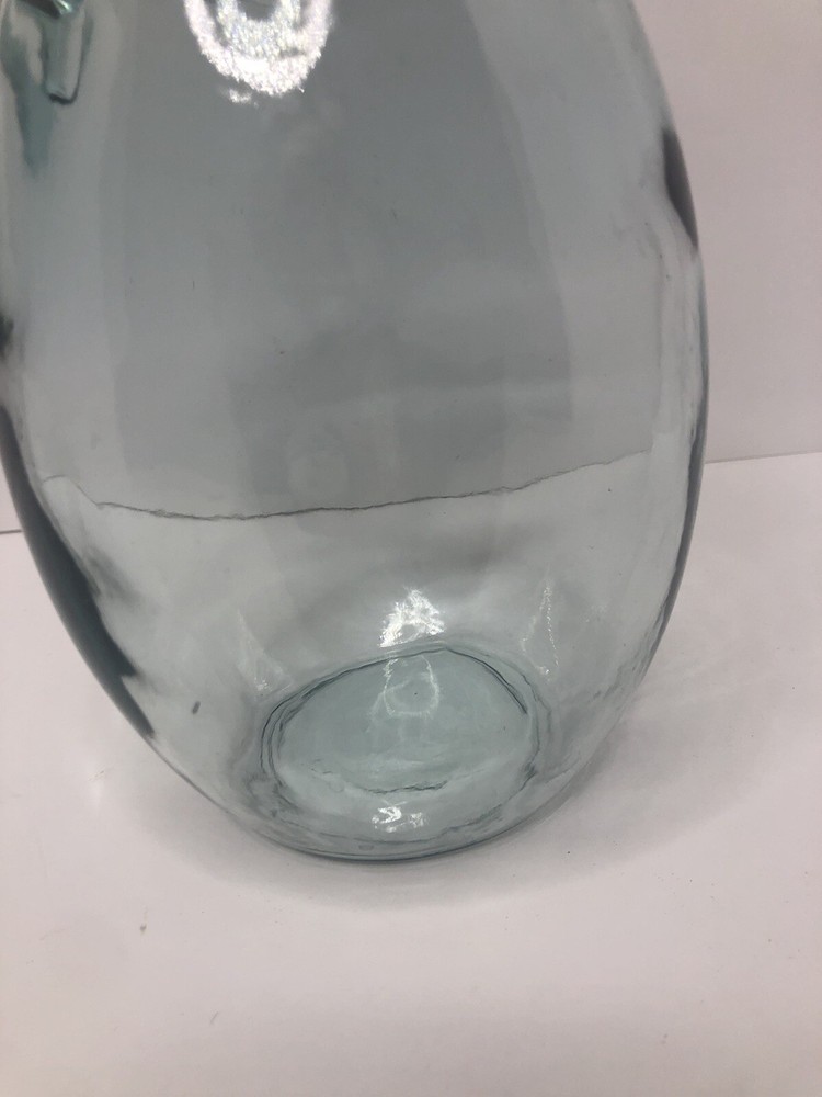 Home Decor Clear Jug with Handle 10”