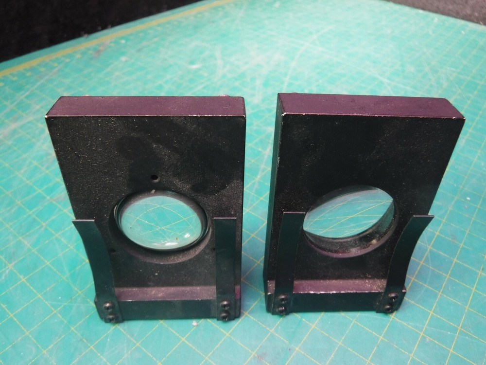 1 LOT (2) NIKON MICROSCOPE SLIDE STAGE WITH MOUNT