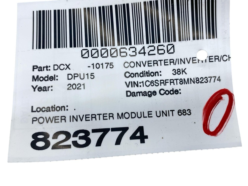 2019-2024 DODGE RAM 1500 POWER INVERTER MODULE UNIT 68302053AE OEM