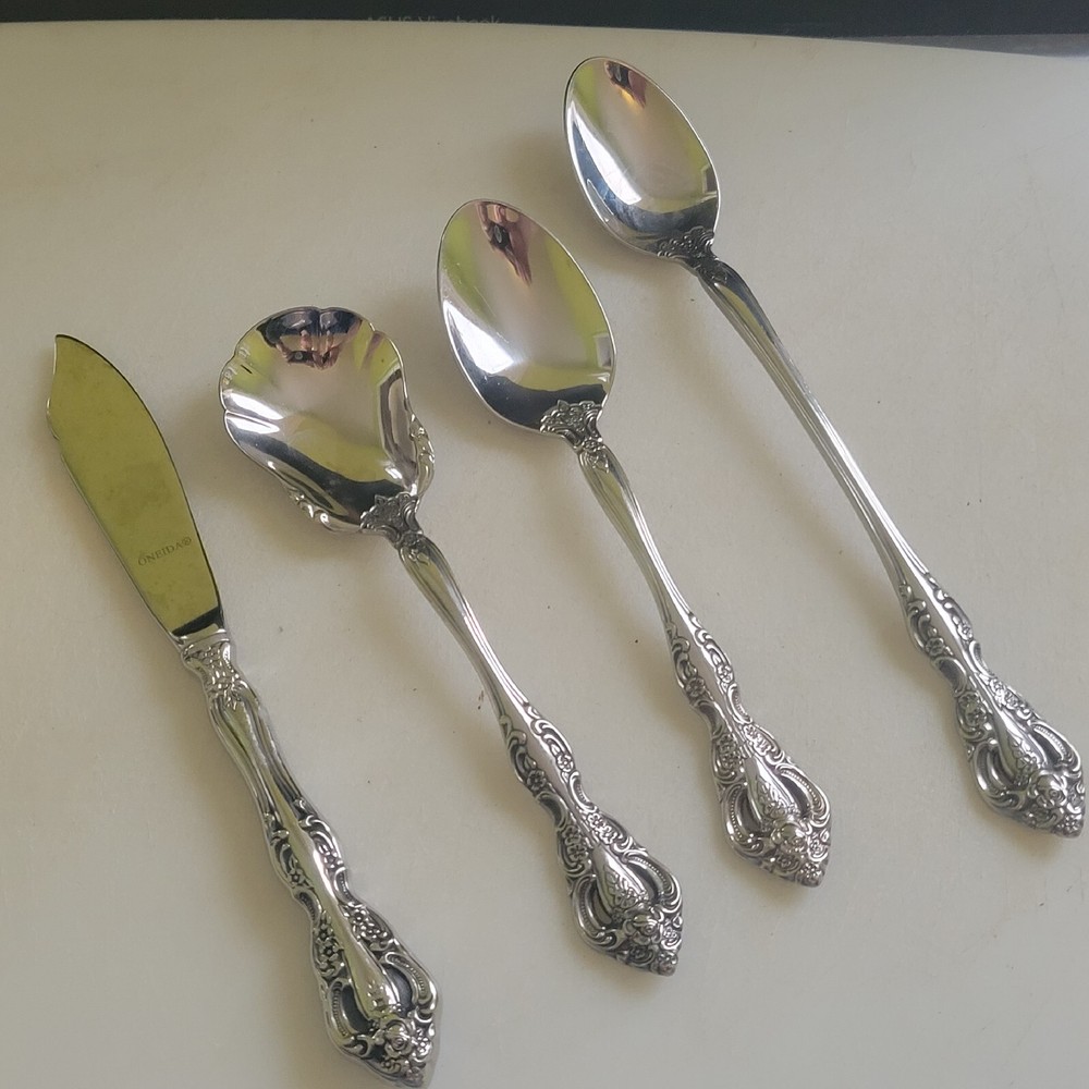 Oneida MICHAELANGELO Cube Stainless Glossy USA Flatware Silverware UCHOOSE 1420