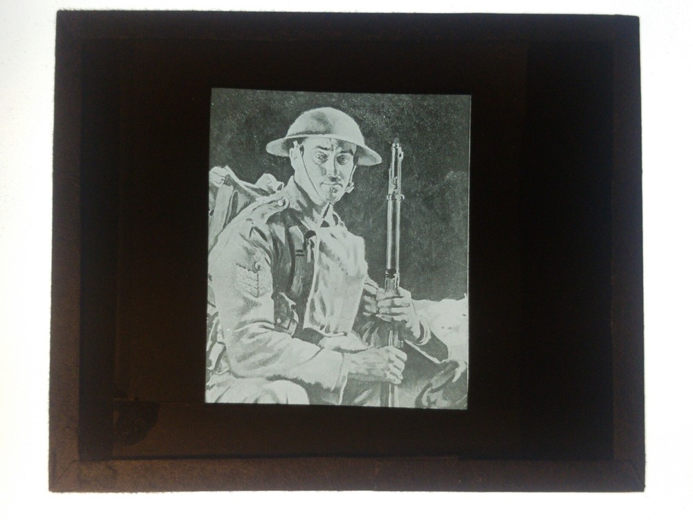 A Grenadier Guardsman, Sir William Orpen, Magic Lantern Glass Slide
