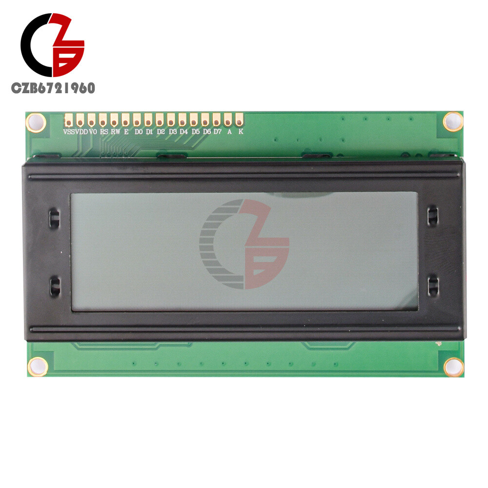 2004A LCD Display Module Character 20x4 Blacklight Display Gray Blue Screen 5V