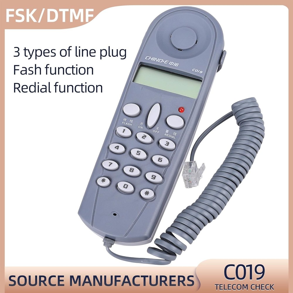C019 Telephone Phone Line Network Cable Tester Butt Test Lineman Grey
