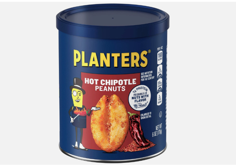 Planters Chipotle Peanuts (6 ct Pack, 6 oz Canisters)