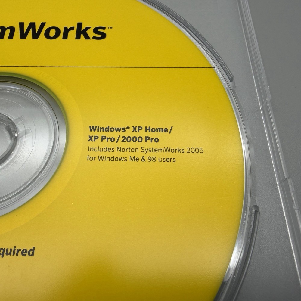 Norton SystemWorks 2006 Standard Edition Windows XP Software CD-ROM W/ Key