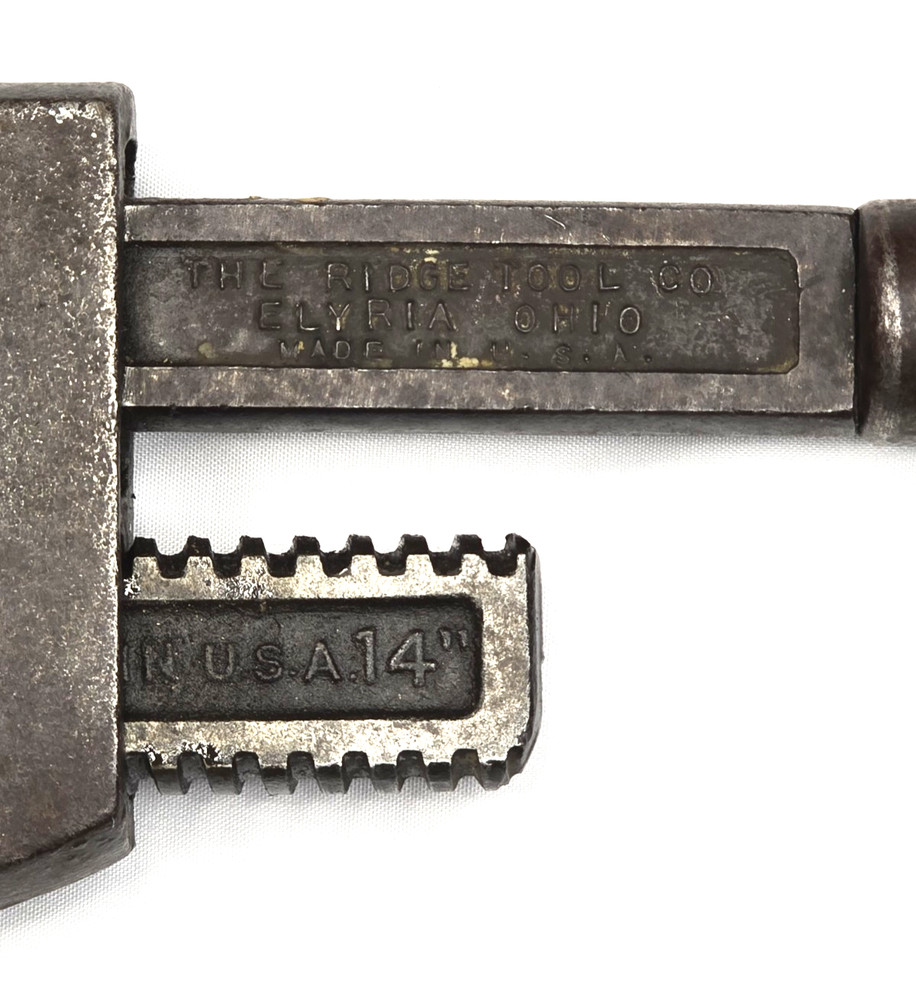 The Ridge Tool Co 14 Inch Improved Stillson Pipe Wrench Elyria OH