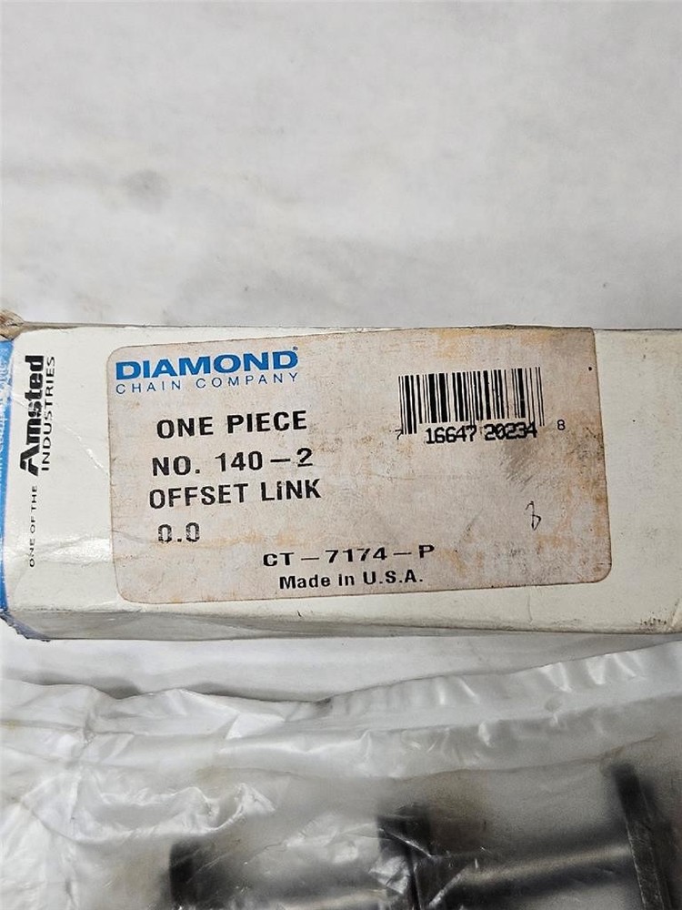 Diamond Chain 140-2 Roller Chain Double Offset Connecting Link USA