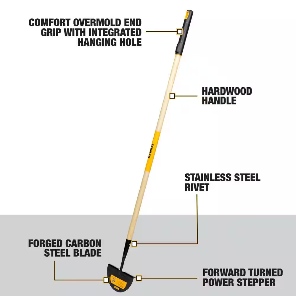 55 In. Wood Handle Turf Edger