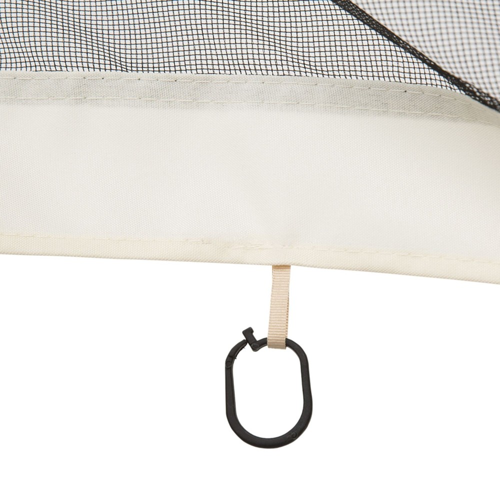 Gazebo Screen Replacement: 4-Piece Mesh Curtains, 13.2'x6.8', Polyester