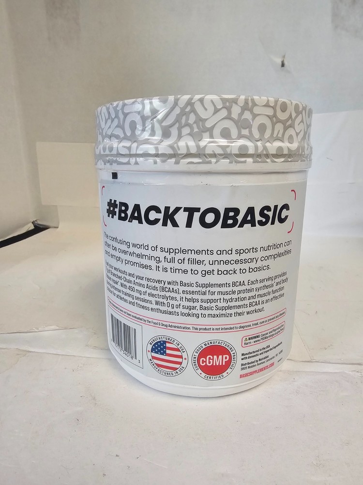 BASIC SUPPLEMENTS BCAA Powder Blueberry Lemonade Ex 10/26