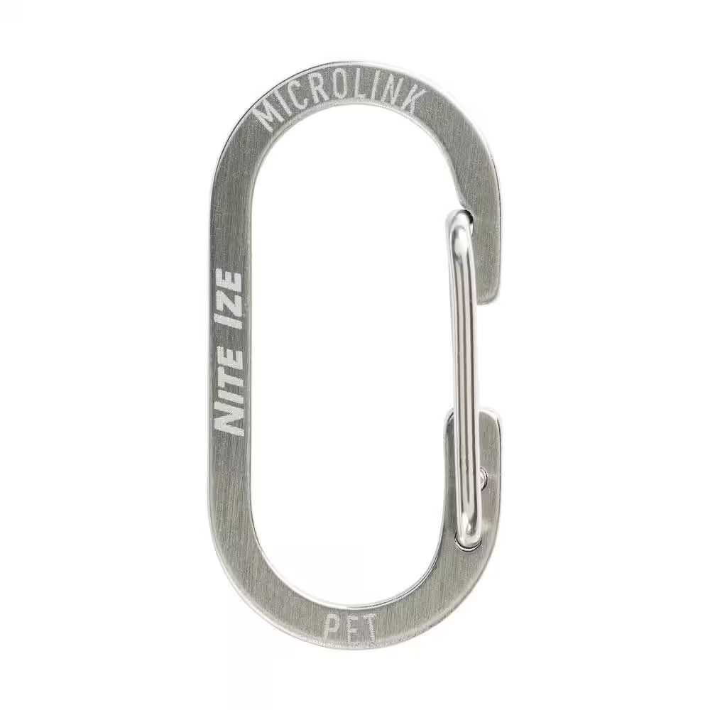 Microlink Pet Tag Carabiner - Stainless (2-Pack)