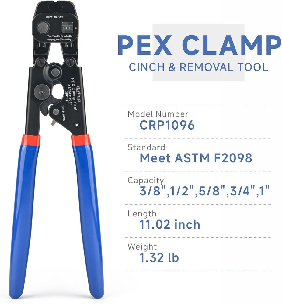 Multi-Function Ratchet Tool for Efficient PEX and Single Ear Hose Clamps