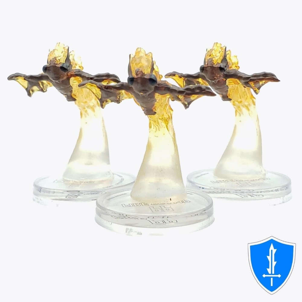 Fire Scamp x3 - Planar Perils #9 Pathfinder Battles D&D Mephit Miniature