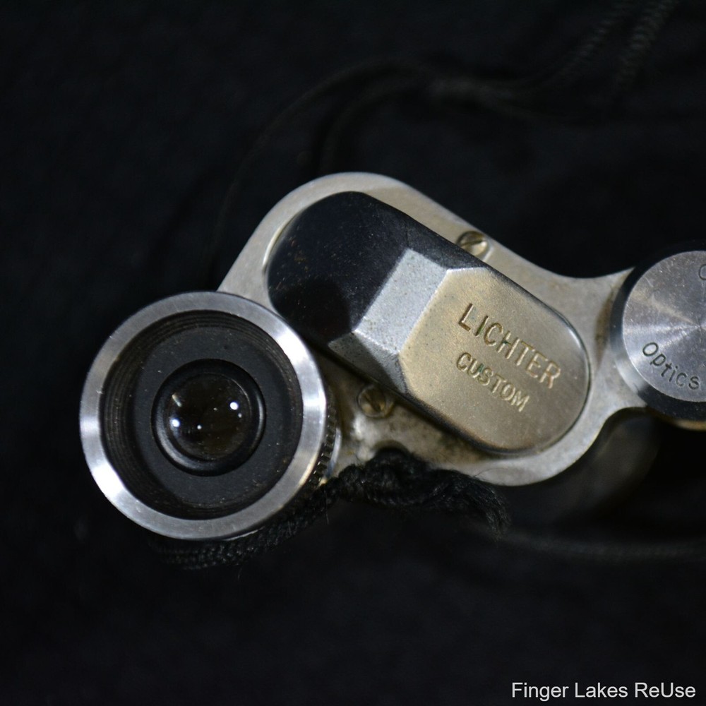 Lichter 7x18 Compact Binoculars Chrome Coated With Case