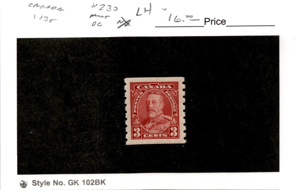 Canada, Postage Stamp, #230 Mint LH, 1935 King George (AB)