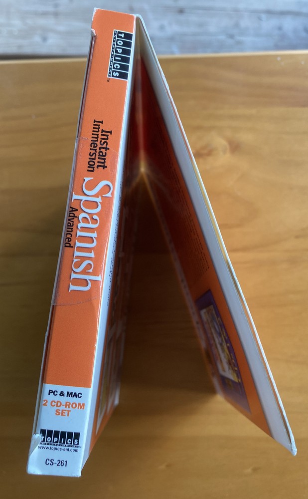 Instant Immersion - Spanish Advanced 2 CD-ROM Set WIN/MAC Topics Ent. New.