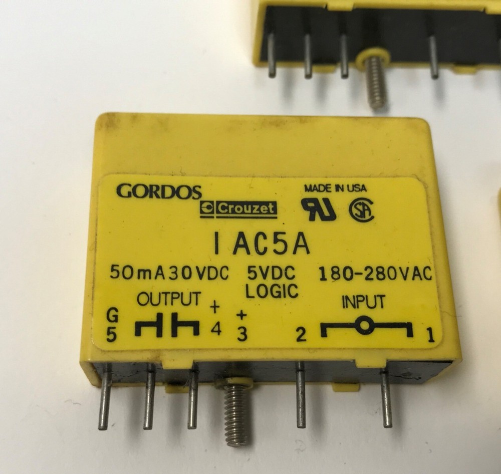Lot of 5 Gordos IAC5A Solid State Relay Module