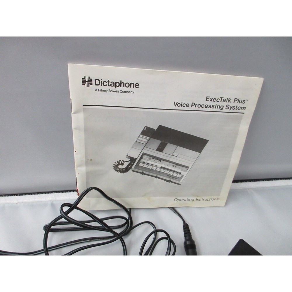 DICTAPHONE 2720 w/ extras Transcriber Voice Processor -UNTESTED SELLING AS PARTS