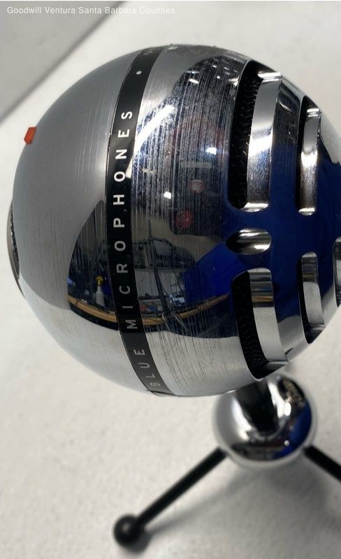 Blue Snowball Microphone Silver Color