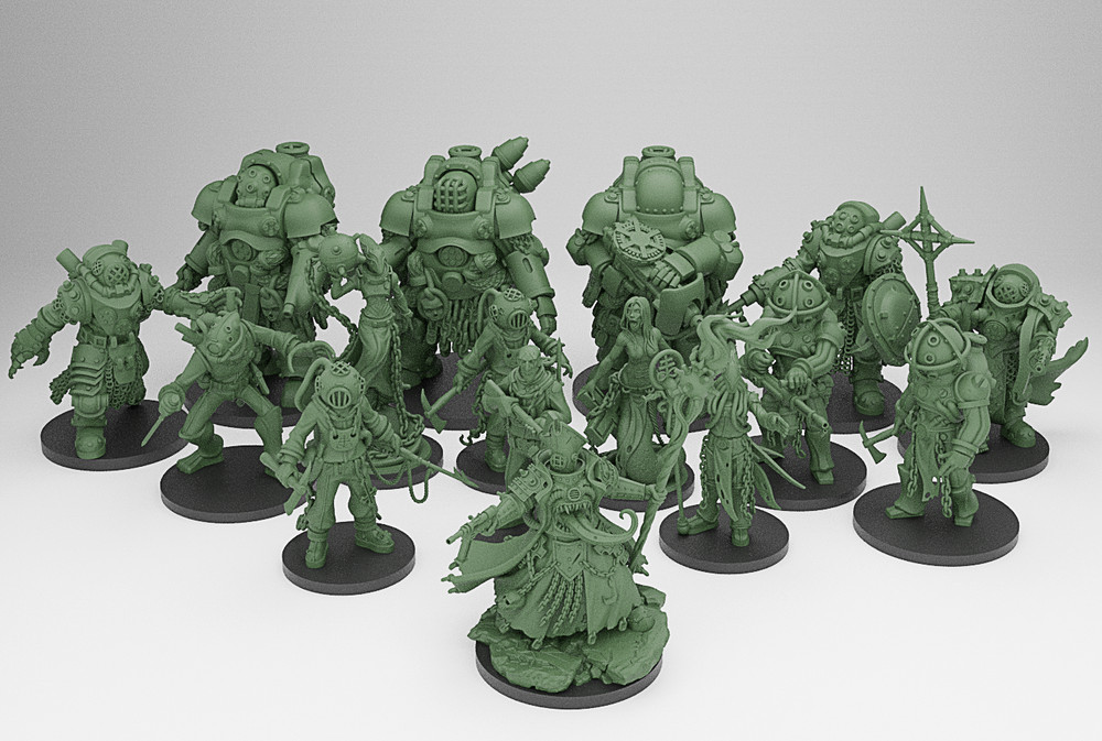 Naval Trenchers | 32mm | Print on Demand