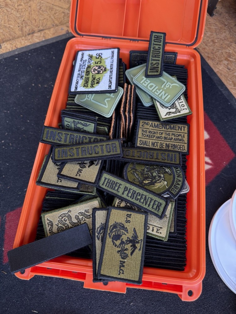 10 PC Random Tactical Morale Patch Lot - Hook and Loop Backing - Mystery Pack