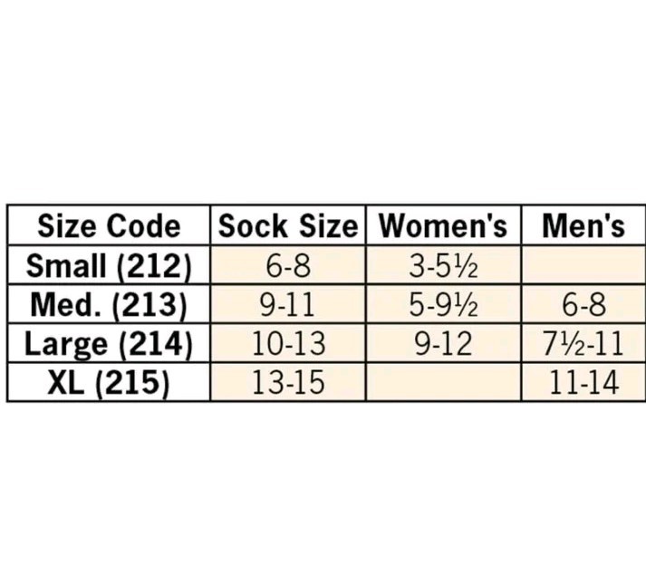 Healthy Steps Compression Socks 15-20 mmHg Size Large