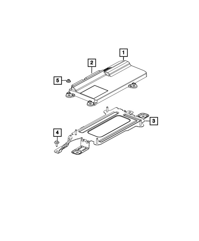Genuine Mopar Amplifier Bracket 68594015AC