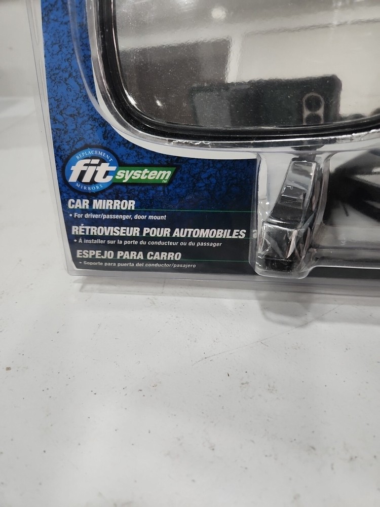 K- Source 1600 Fit System Car Mirror with Ratchet Mount- Silver 2ct