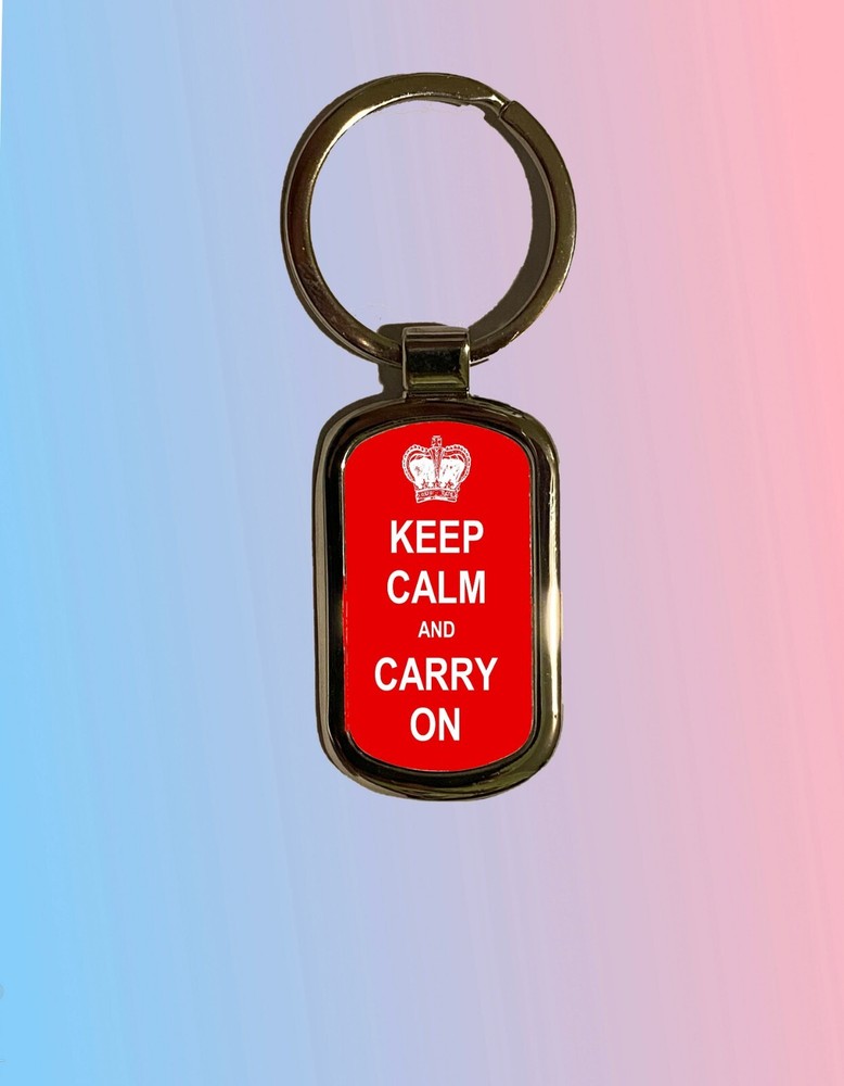 Keep Calm and Carry ON  Key Chain