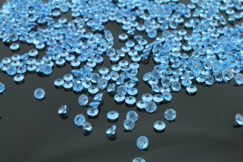 Diamond BLUE beads - no hole