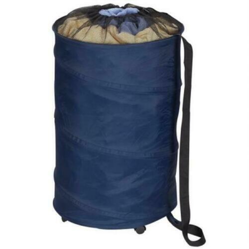 Home Essentials 2030B Pop Up Hamper with Wheels-Blue