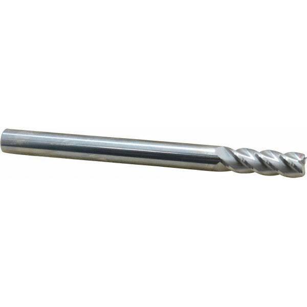 Accupro 1/2" Diam 4 Flute Single End Solid Carbide 0.03" Corner Radius End Mi...