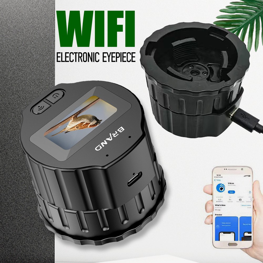 WiFi Electronic Eyepiece New Microscope Camera Recorder Bird Watching Telescope